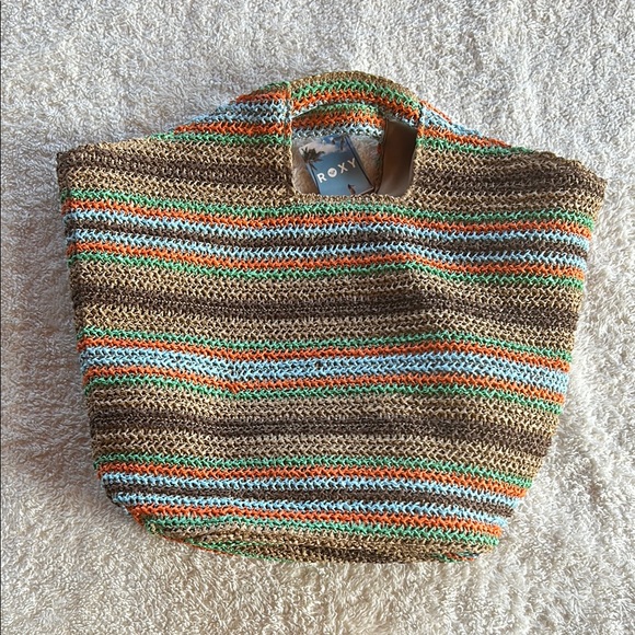 Roxy Handbags - Roxy Multicolor Knit Tote Bag